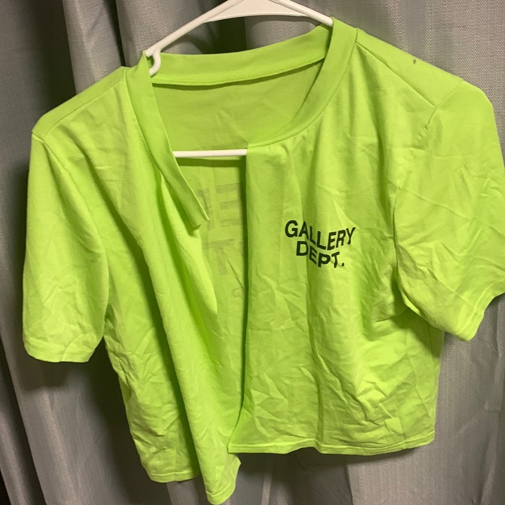 Crop tie shirt